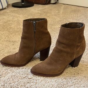 Sam Edelman Tan Suede Ankle Booties